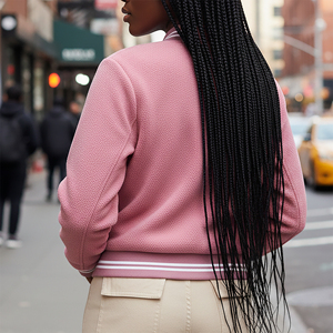 Chaqueta Universitaria de Invierno Gruesa y Cálida Hecha a Medida ODM/OEM, Chaqueta de Béisbol con Logotipo Bordado en Chenilla Personalizado de Talla Grande - Product Image 5