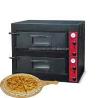 Roestvrijstalen Dubbeldeks Industriële Bakkerij Gas Pizzaoven/Elektrische Bakpizzaoven