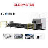 Máquina de Corte Láser de Fibra de Tubo Pequeño Glorystar G16 PRO, Cortadora de Metal CNC de 3000W 6000W para Perfiles de Tubos Redondos/Cuadrados