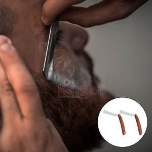 Rasoirs de coiffeur à lame unique personnalisables avec manche en bois Marque privée Bikini Rasoirs à raser les aisselles pour les salons - Product Image 6