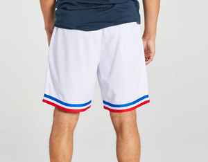 Pantalones cortos deportivos para correr de hombre de doble capa de color sólido personalizados, pantalones cortos de gimnasio 2025 de alta calidad para hombre - Product Image 2
