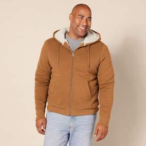 Unisex Men's Polyester <b>Fleece</b> Zipper Hoodie Soft <b>Thick</b> <b>Jacket</b> for Daily Wear Winter Digital Printing GK Leather - Product Image 4