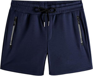 Pantalones cortos atléticos para correr para hombre de la mejor calidad, pantalones cortos de gimnasio con cordón de secado rápido y bolsillos con cremallera - Product Image 6