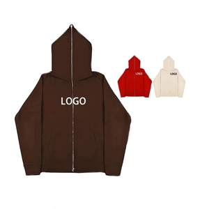 Sweat à capuche intégral avec fermeture éclair Épaule tombante Streetwear surdimensionné Impression personnalisée Hommes Sweat à capuche avec fermeture éclair Couvre-visage personnalisé Capuche avec fermeture éclair - Product Image 2