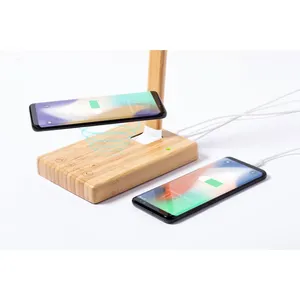 Lampada da Scrivania Ecologica in Bambù Holop, Accessori Verdi per Ufficio - Product Image 3