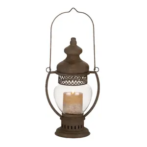 Mini lanterne en métal pour décoration de centre de table de mariage, coupe-vent, multifonction, Portable, en verre suspendu, vente en gros