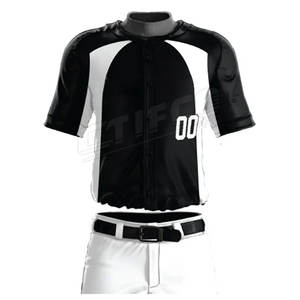 Prix de gros Ensemble d'uniformes de baseball Uniforme de baseball vierge de sport à séchage rapide pour hommes - Product Image 4