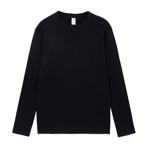 230 Gsm manga larga 100% algodón camiseta calidad Unisex algodón peinado camiseta para hombres - Product Image 1