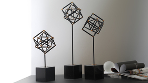 Artículo decorativo de Metal para el hogar y Hotel, artículo decorativo de último diseño, de aluminio, Color negro con personalización disponible - Product Image 5