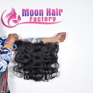 Supper 100% Wholesale Frontal <b>Wigs</b> Bodywave <b>Water</b> <b>Wave</b> Transparent Lace Frontal Human Hair Color Black <b>Wigs</b> for Sale by Export - Product Image 2