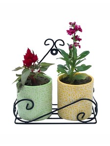 Maceta colgante de pared hecha a mano de Metal de estilo moderno a bajo precio para decoración de restaurante de boda en casa - Product Image 4