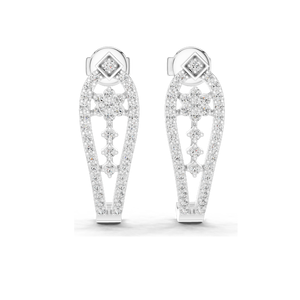 Boucles d'oreilles en diamant de laboratoire de 0,55 carat, diamants CVD VVS-VS-EF, or 18 carats, 14 carats, 10 carats et argent 925, option moissanite, rose - Product Image 3