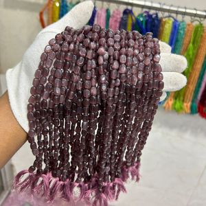 Coklat สี monalisa ลูกปัดหินอัญมณีรูปทรงก้อนกลมเรียบงานประดิษฐ์ทำหัตถกรรม - Product Image 4