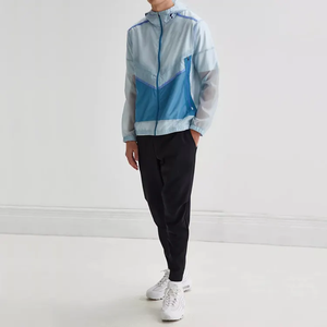 แจ็กเก็ตกันลมสะท้อนแสงทำจากโพลีเอสเตอร์สำหรับผู้ชายเสื้อกันลมกันน้ำย้อนยุคแนววินเทจแจ็คเก็ตกีฬากลางแจ้งขนาดพิเศษสำหรับผู้ชาย - Product Image 2