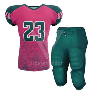 Nouveautés Vêtements de sport unisexe Maillots et shorts de football américain Ensembles de pantalons Tenues de sport de football américain 2 pièces de haute qualité - Product Image 1