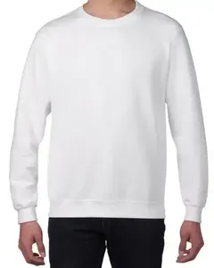 OEM Long Sleeve Crew Neck Sweatshirts <b>Men</b> Plus Size Embossed Logo Print Cotton Drop Shoulder <b>Men</b> Sweatshirt - Product Image 4
