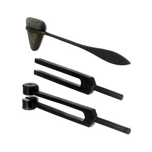 Tenedores de ajuste de aleación de aluminio, Juego de 3 tenedores de ajuste de COLOR negro para sonido, orejas curativas, instrumentos - Product Image 4