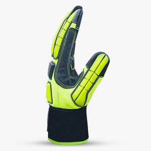 GUANTE DE SEGURIDAD DE IMPACTO TPR ACOLCHADO HEXÁGONO DE ALTA RESISTENCIA-ALTA CALIDAD IMPERMEABLE Y ANTIDESLIZANTE con PROTECCIÓN DE RETROCESO - Product Image 4