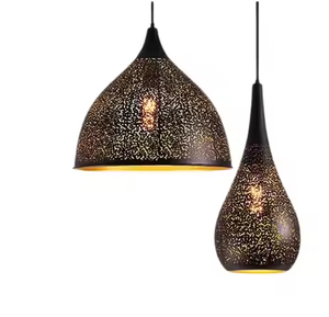 Azora Industries Lampes suspendues en métal et fer en forme de dôme Meilleures ventes Accessoires de décoration d'éclairage à la maison Lampes suspendues polies en or - Product Image 5