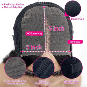 วิกผมลูกไม้แบบใส 5x5 นิ้ว ชนิด Virgin HD Lace Closure ผมแท้ Remy อินเดีย เย็บด้วยเครื่องจักรแบบ Double Weft มีทุกสี [ปมที่ฟอกสีไว้แล้ว] - Product Image 5