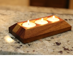 Luces de té de Navidad de alta calidad, tarros de velas de cera de diseñador de acero inoxidable, luces de té de Navidad de madera perfumadas, tarros de velas - Product Image 5