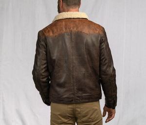 Top Design veste en cuir pour hommes 100% haute qualité support manches longues imperméable coupe-vent couleur personnalisée Logo prix raisonnable - Product Image 6