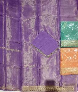 ชุดสูทปากีสถานอินเดียปักด้วยมือแบบไม่มีตะเข็บสำหรับผู้หญิงผ้าโปร่งแฟชั่นสวยงามดีไซน์ทันสมัย - Product Image 1