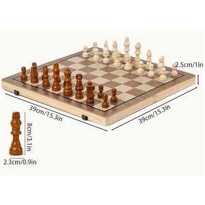 กระดานหมากรุกไม้ที่ทันสมัยกระดานหมากรุกเกมหมากรุกไม้กระดานหมากรุกไม้เนื้อแข็ง - Product Image 3