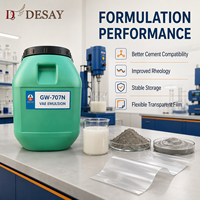 GW-707N Liant polymère latex VAE à base d'eau, émulsion copolymère VAE pour revêtements imperméabilisants cimentaires/revêtements muraux intérieurs