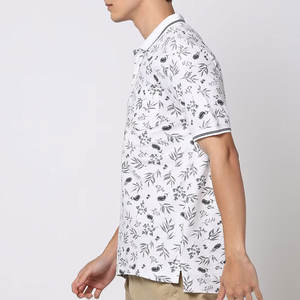 เสื้อยืดคอโปโลผู้ชายผ้าฝ้าย100% ดีไซน์ตามสั่งกันรอยยับระบายอากาศเสื้อเจอร์ซีย์แขนสั้นสำหรับใส่ทำงาน - Product Image 5