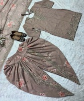 Caftan marocain Dhotis en satin perlé brodé, style saoudien, longueur ras du sol, multicolore, en coton, pour femmes musulmanes, tenue de soirée