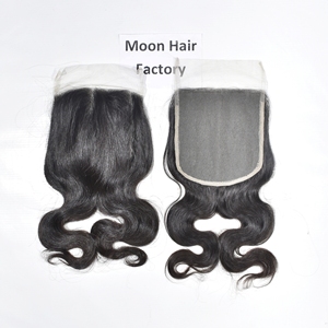 Prix d'usine Cheveux humains indiens bruts directement d'Inde Extensions Bodywave avec closure naturelle Remy Vierge Non traité pour l'exportation - Product Image 6