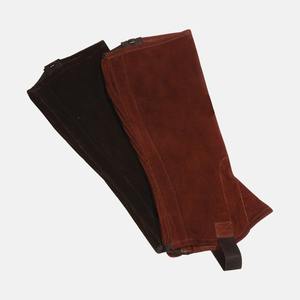Chaps mi-longs de luxe modernes pour hommes en cuir véritable avec fermeture à boutons, ajustement personnalisé, équipement d'équitation pour compétition équestre, entraînement en plein air - Product Image 2