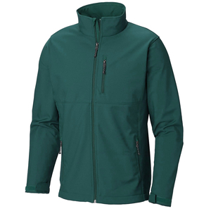 <b>Men's</b> High Quality Stand Collar Softshell <b>Jackets</b> with Front Zipper Customized Logo Printing Lightweight Top for Winter - Product Image 5