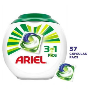 Cápsulas de detergente Ariel Power Pods 3en1, 57 unidades - Product Image 6