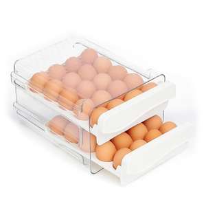 40-Piece <b>Egg</b> Organizer for Efficient <b>Storage</b> in Kitchen and Refrigerator - Product Image 1
