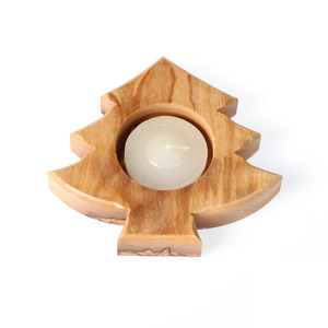 Meilleure vente bol de pâte à bougie en bois pour arbre de Noël pour la maison et le restaurant bol de pâte à bougeoir en bois fait à la main décoratif - Product Image 2