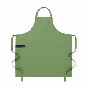Tablier de cuisine professionnel en cuir et toile avec plusieurs poches pour outils, design unisexe pour restaurant et bar - Product Image 3