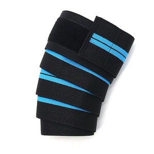 Bandes de genou pour hommes et femmes avec sangle en caoutchouc pour squats, musculation, haltérophilie, soutien de compression - Product Image 2