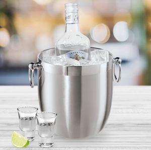 Meilleure qualité seau à glace vin bière bouteille refroidisseur seau de stockage pour la maison bar restaurant mariage hôtel refroidisseur glace boisson bac - Product Image 6