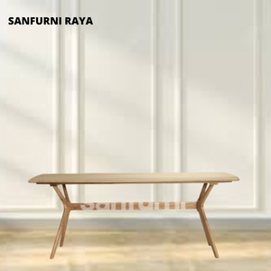 New Design <b>High</b> Quality Dining <b>Table</b> Modern Contemporary Solid Wood Teak Mahogany Home Furniture Handmade From Indonesia - Product Image 6