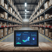 PC Industrial Todo en Uno, Resistente al Agua, con Pantalla Táctil Capacitiva, Sin Ventilador, para Exteriores, de Acero Inoxidable IP69K, 12,1 Pulgadas, I5 de 6.ª Generación, DDR4
