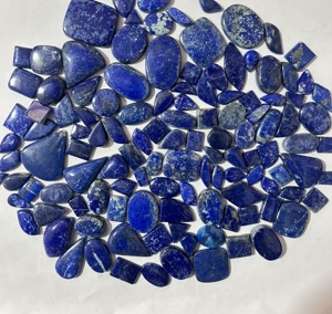 Collar de cabujón de lapislázuli azul Natural de grado AAA 100%, mezcla personalizada, joyería de cristal curativo, certificado por terceros - Product Image 2