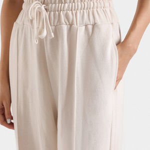 Pantalons évasés décontractés pour femmes de la meilleure qualité, taille mi-haute, devant plat, style cordon de serrage, toile respirante, séchage rapide, été, hiver - Product Image 2