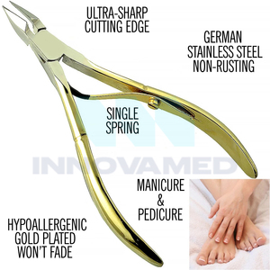 Pinzas curvas para uñas encarnadas y gruesas, removedor de piel muerta, pedicura, herramienta de manicura, estuche de almacenamiento, uso para el cuidado de la belleza - Product Image 2