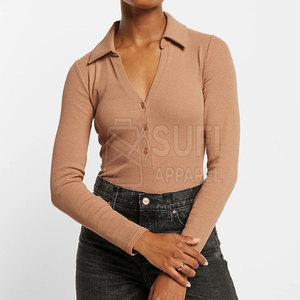 บอดี้สูทแขนยาวสำหรับผู้หญิง ฤดูหนาว ฤดูใบไม้ผลิ ความยาวเหนือเข่า ยืดหยุ่น ระบายอากาศ แห้งเร็ว คุณภาพสูง ผลิตในปากีสถาน ราคาไม่แพง - Product Image 3