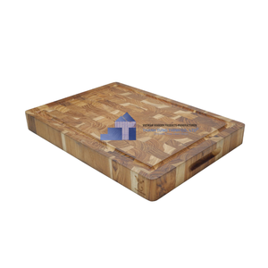 Tabla de cortar de madera de teca segura para alimentos más vendida, tabla de cortar de teca para utensilios de cocina, venta al por mayor del fabricante de Vietnam - Product Image 1