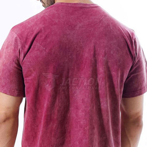 T-Shirt imprimé confortable de haute qualité T-shirt ample de qualité supérieure lavé à l'acide 100% coton Collection d'été T-Shirt pour hommes - Product Image 4