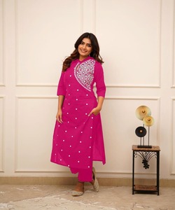 Vêtements de soirée Robes en gros Vêtements pour femmes Tops sexy décontractés Acheter en gros Ensemble de bas de kuti en coton à la mode indien pakistanais - Product Image 2