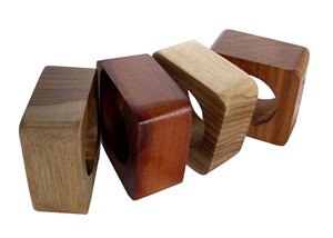 Anneaux de serviette en bois personnalisés porte-serviettes en bois naturel rond anneau de serviette décoration de table rond rond de serviette pour la décoration de fête - Product Image 4